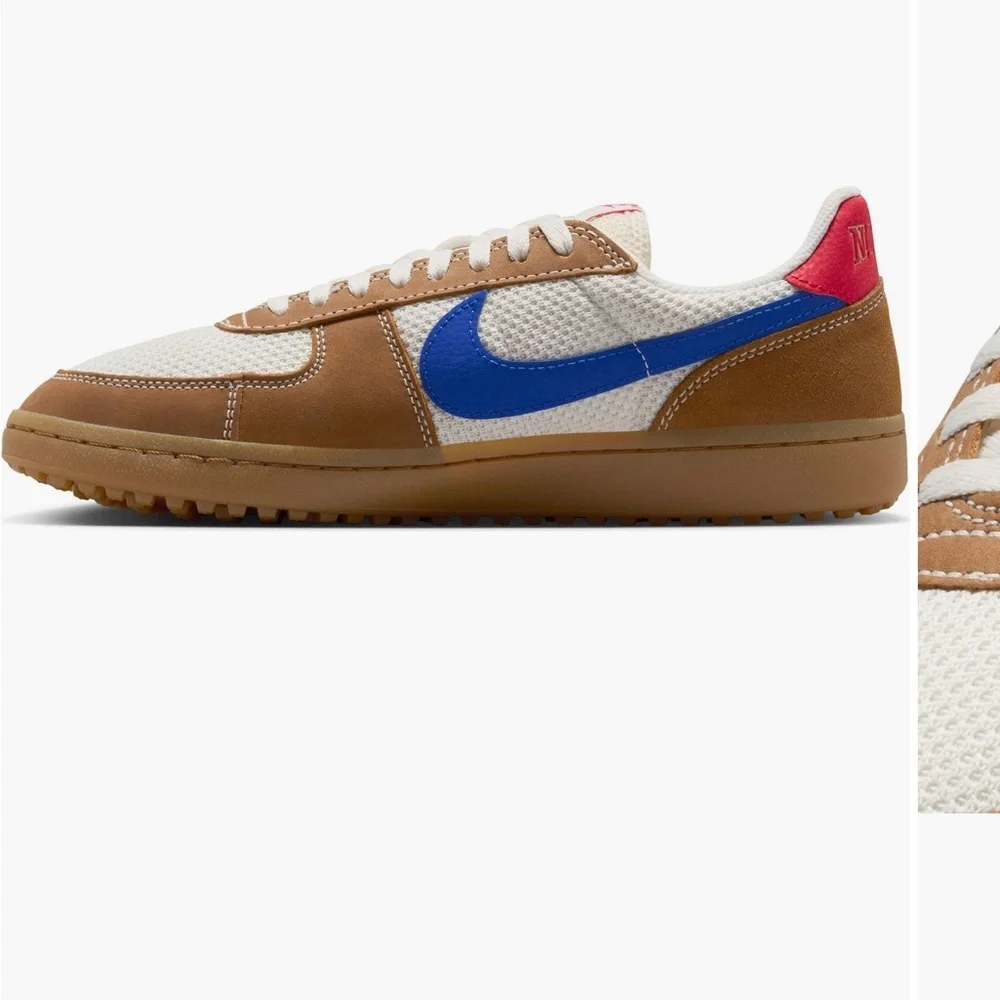 NEW NIKE Men's Field General Blue white red and Brown Sneakers size 8 men
